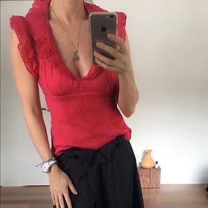 Silk blouse, size 8. By Catherine Malandrino